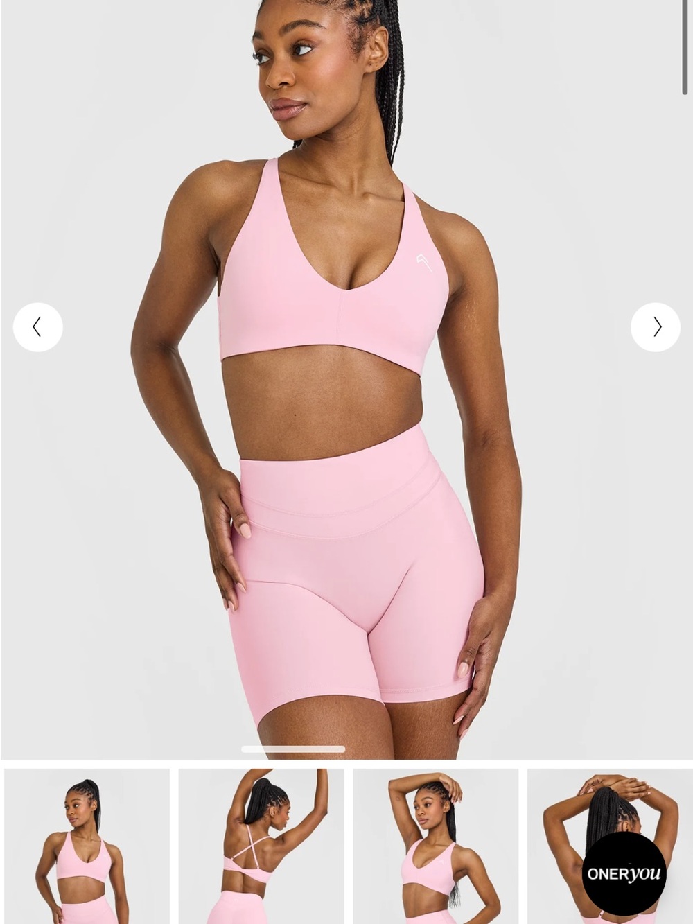 Oner active set: size small pedal pink